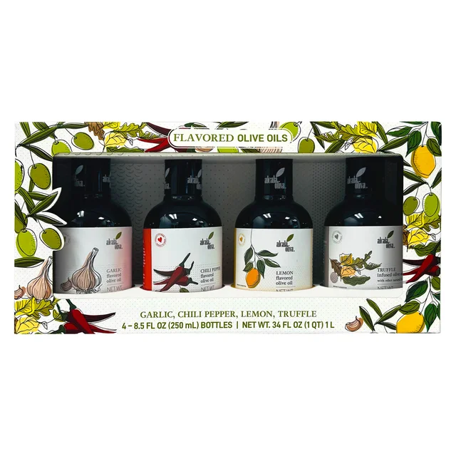 ALCALA OLIVA SPANISH EVOO VARIETY 4X250ML BOTTLES