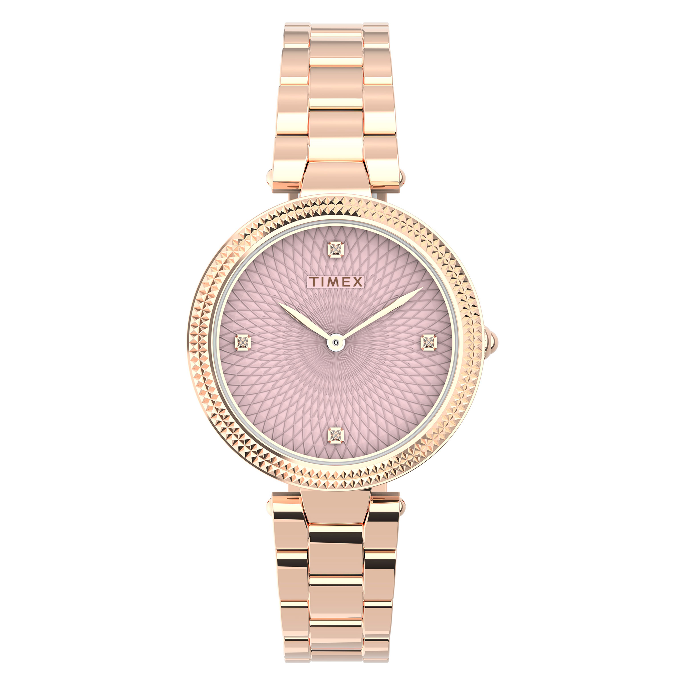 Timex Adorn Crystal Pink Dial Women's Watch