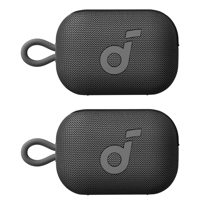 Soundcore Select 4 Go Bluetooth Speaker by Anker, 2-pack Bundle, Black