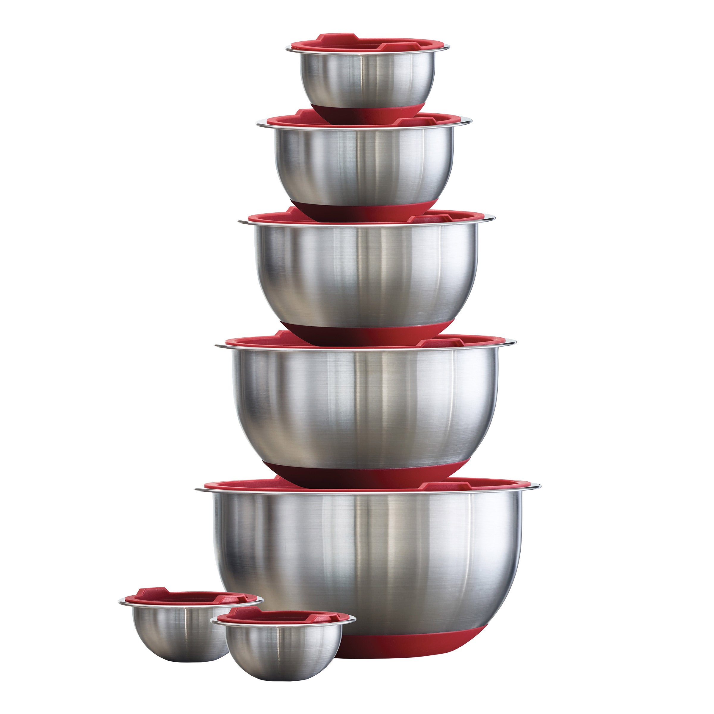Tramontina 14-piece Stainless Steel Mixing Bowl Set with Lids