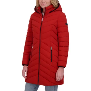 DKNY WOMEN'S STRETCH WALKER COAT ^