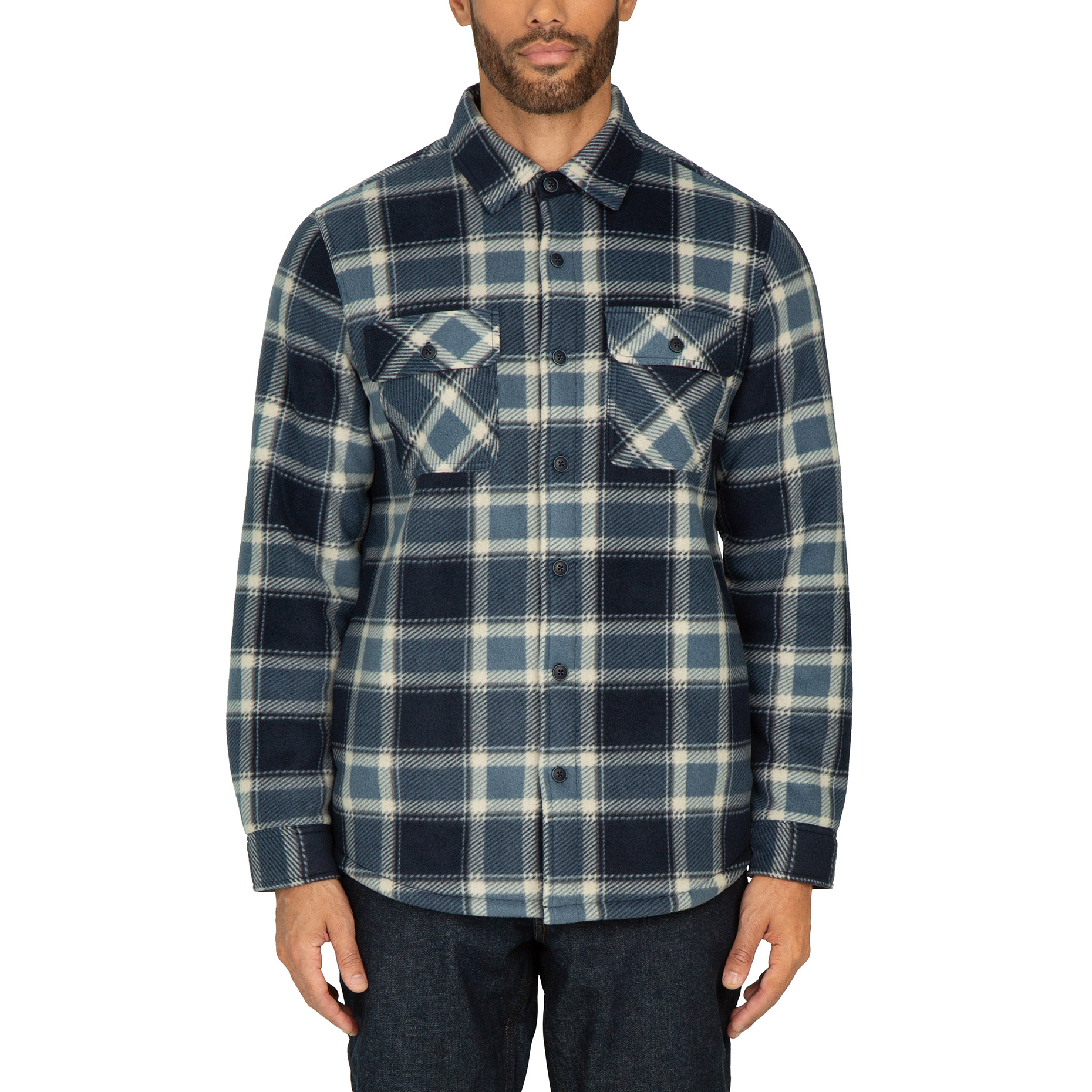 Realtree Men's Long Sleeve Sherpa Lined Shirt Jacket