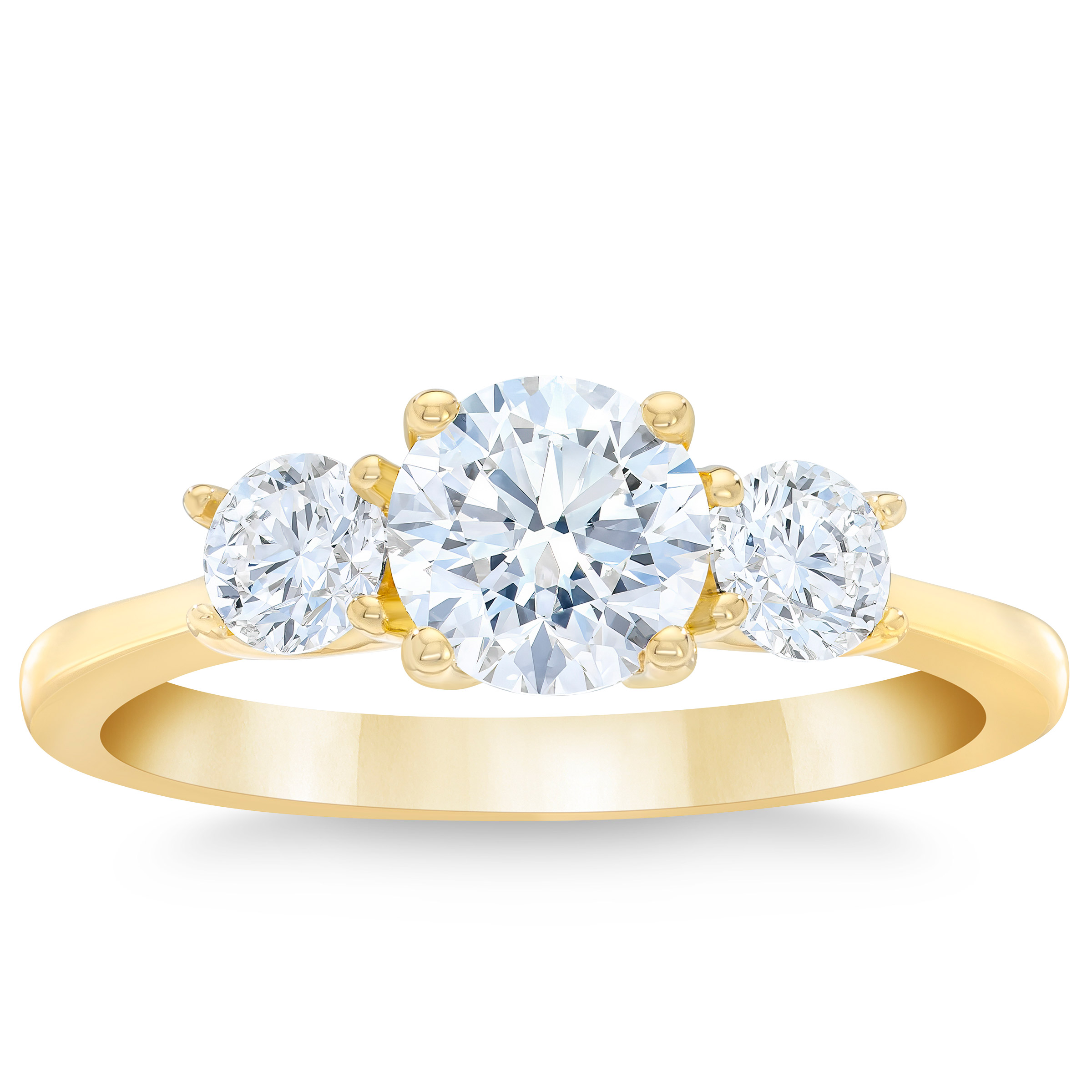 Three Stone Round Brilliant Diamond Ring (1.50 ctw)
