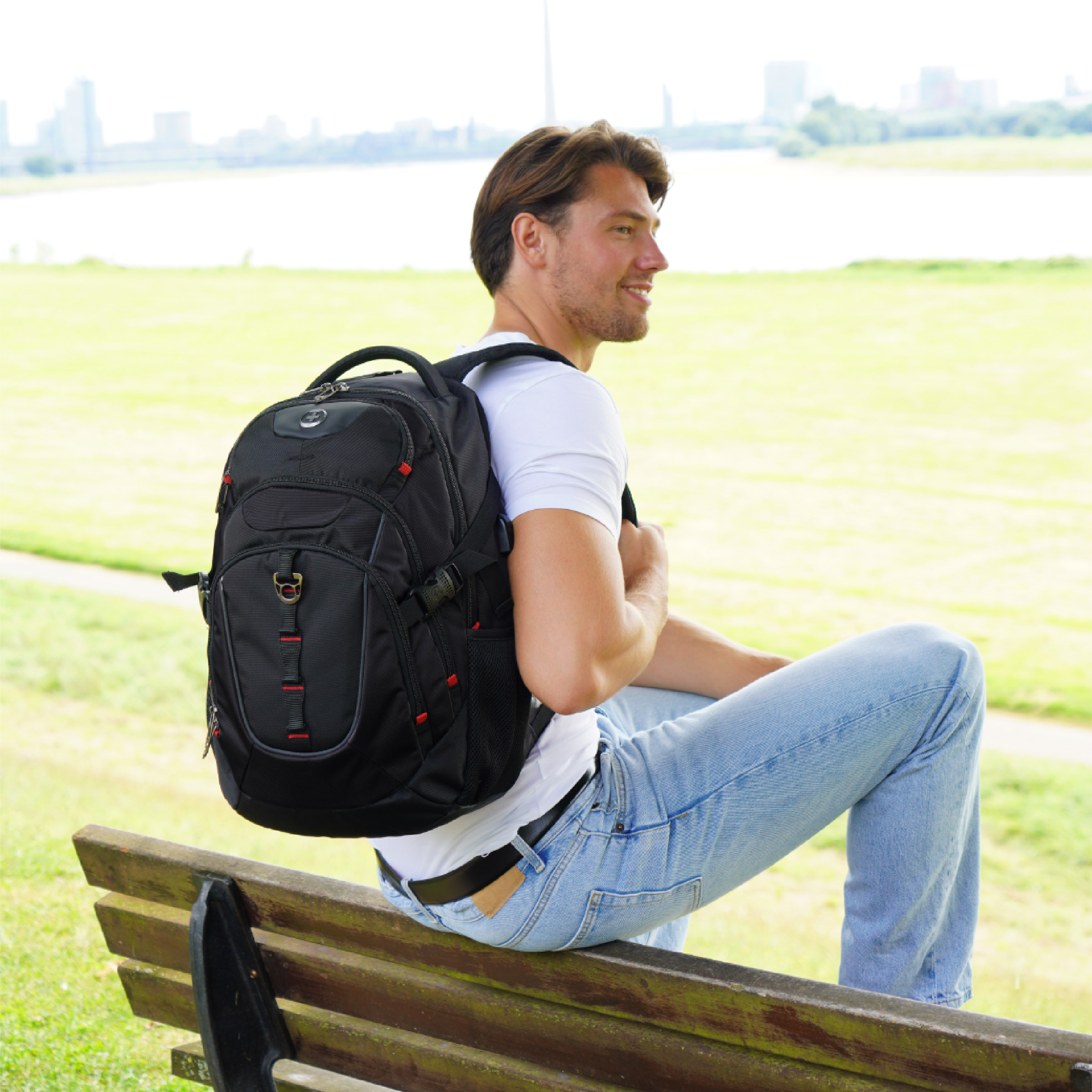 Swiss Digital Vector Black Backpack with SDD Finder | Costco