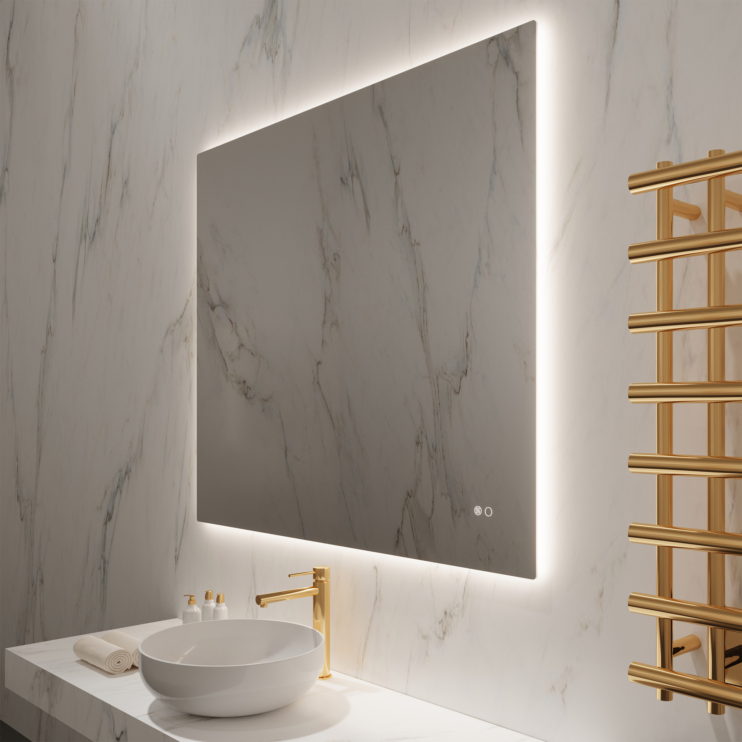 Paris Mirror Kuoni Backlit LED Lighted Mirror