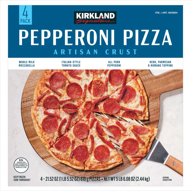 KIRKLAND SIGNATURE PEPPERONI PIZZA 4/21.52 OZ
