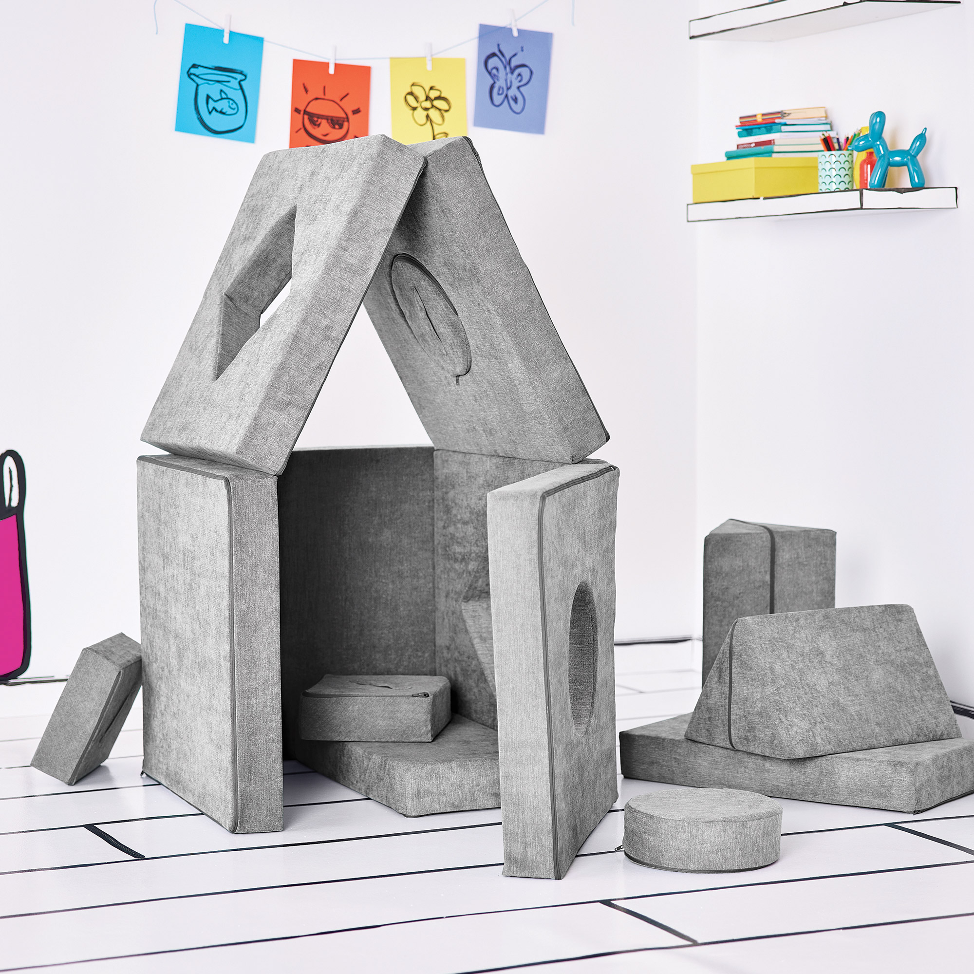 Yourigami Kids Convertible Play Fort