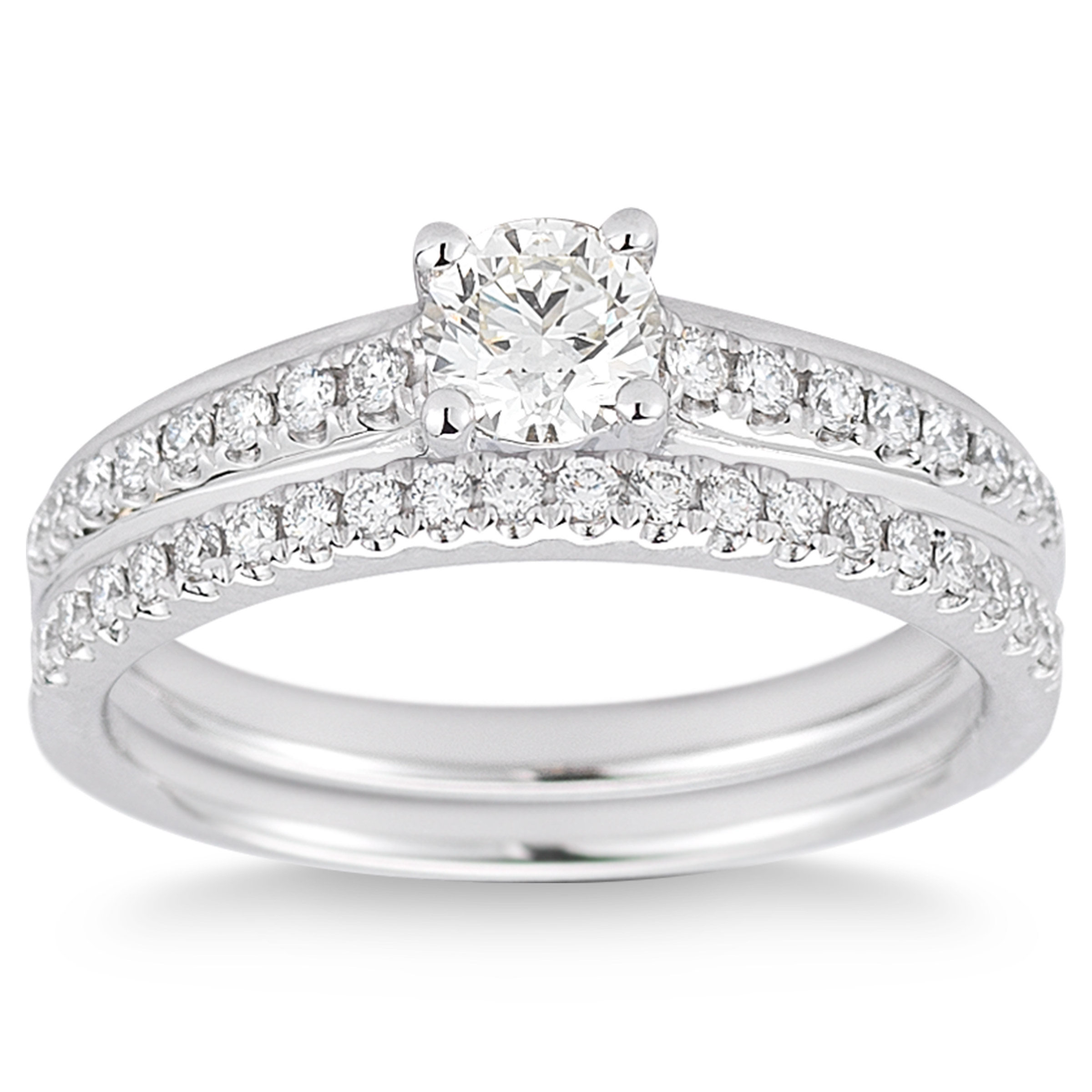 Round Brilliant Diamond Wedding Set (0.71 ctw)