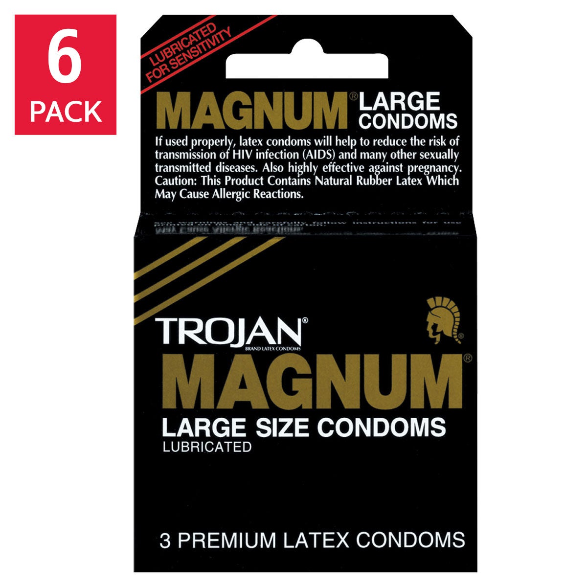 Trojan Magnum Large Size Condoms, 18-count