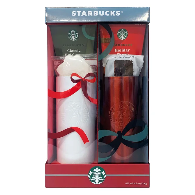 STARBUCKS TUMBLER GIFT SET 2/20 OZ