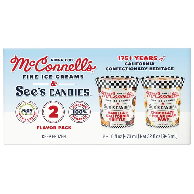 MCCONNELL'S SEE'S CANDY VARIETY 2 PACK 32 OUNCES