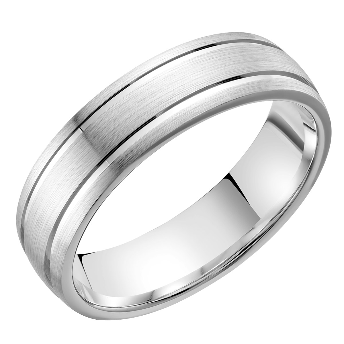 White Gold Men’s Wedding Band
