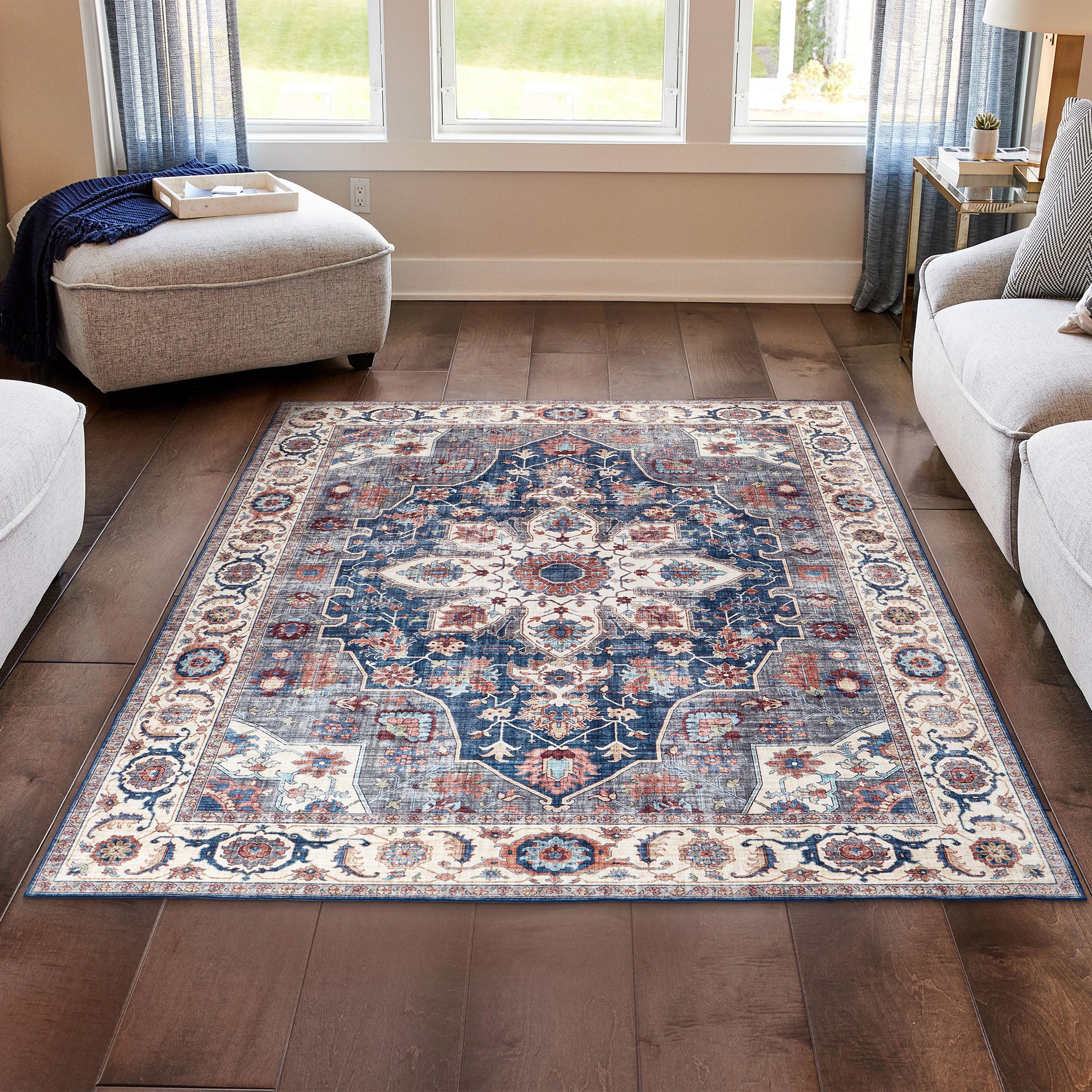 ラグ・カーペット Bott always Rug Wyatt & Ash Washable Area Rug, Aliyah 6'6