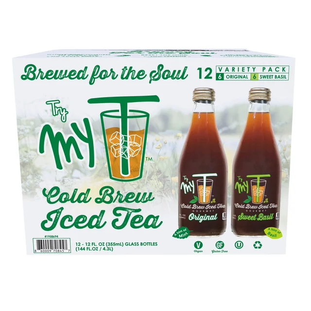 TRY MY T GOURMET ICED TEA VRTY 12 PACK 12 OUNCES EACH