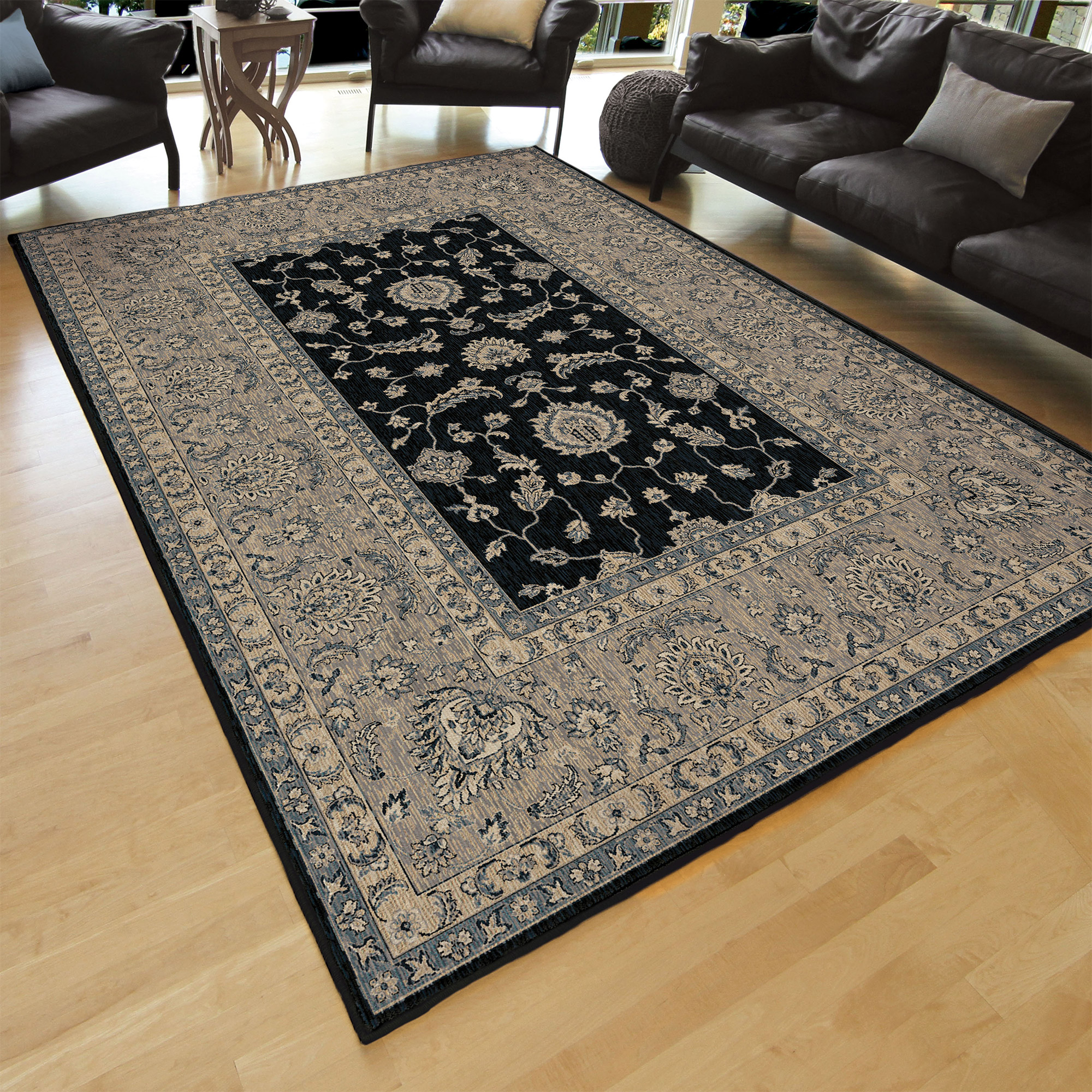 Orian Rugs Basanti Black Indoor Area Rug