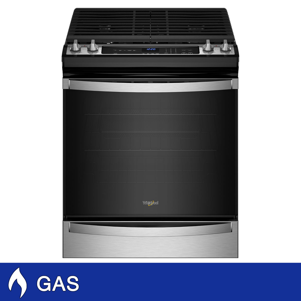Whirlpool 5.8 cu. ft. GAS Slide-In Range with Air Fry Mode 