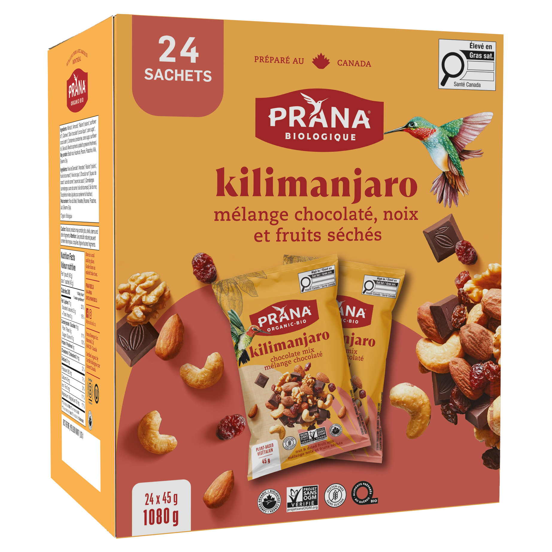 Prana Kilimanjaro Trail Mix, 24 × 45 g | Costco