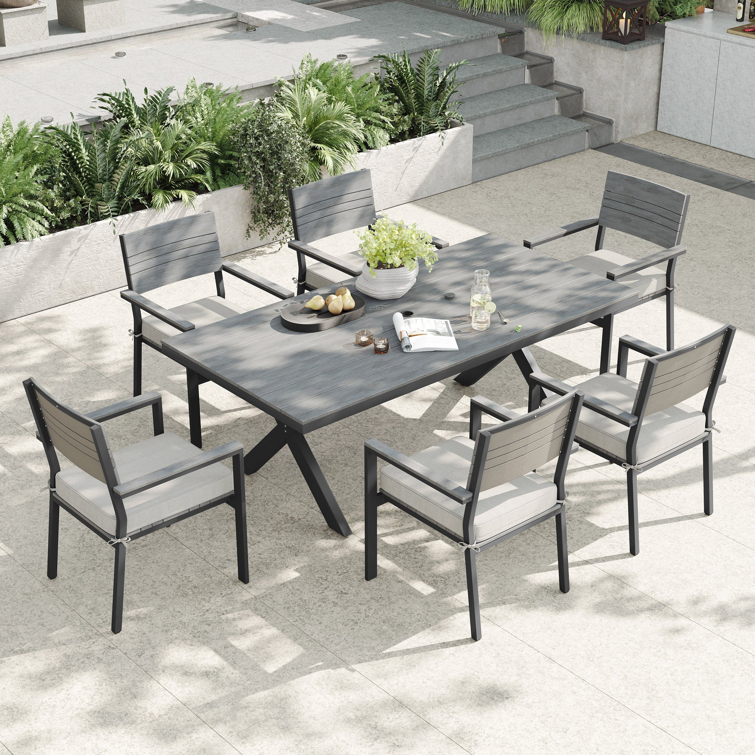 Sirio Colonial 7-piece Outdoor Patio Dining Set | Costco