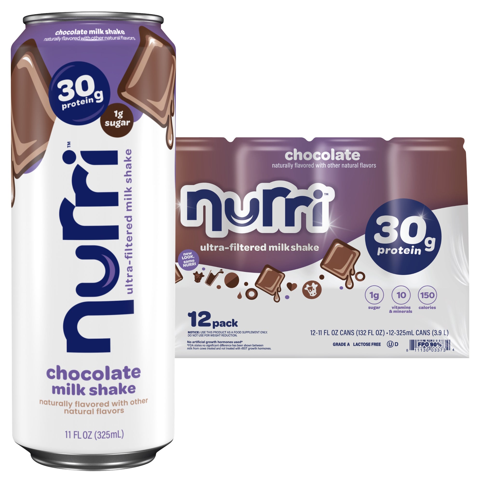 Nurri Ultra-Filtered Milk Shake, 30g Protein, Chocolate, 11 fl oz