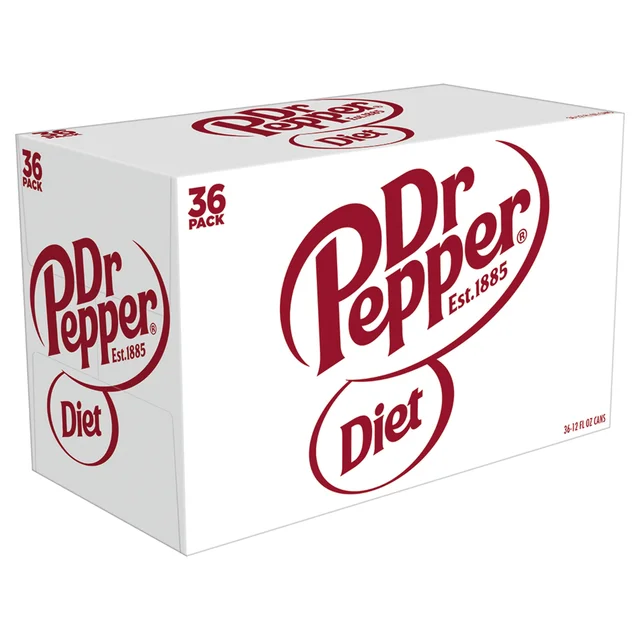 Diet Dr. Pepper, 12 fl oz, 36-count