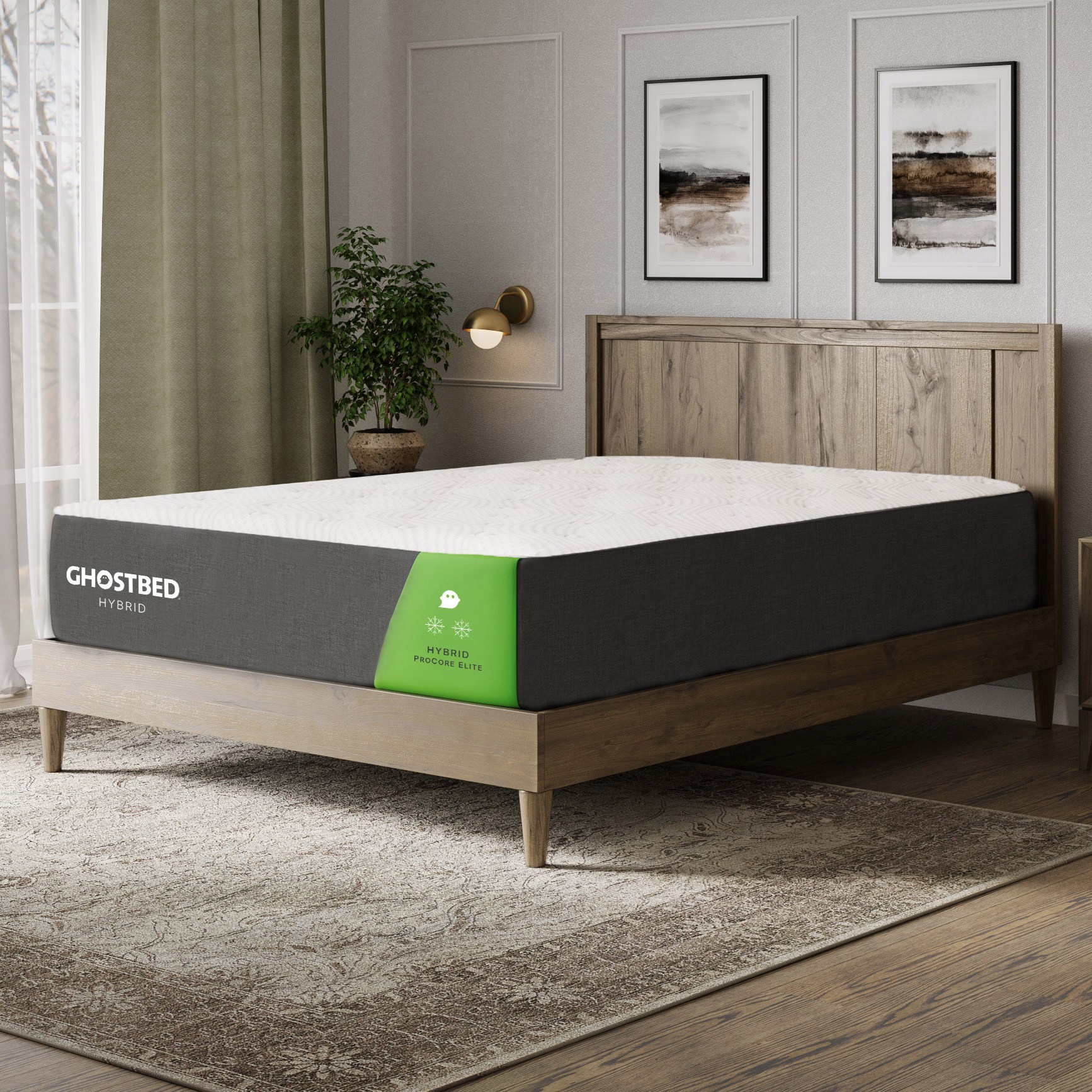 GhostBed Hybrid II 33 cm (13 in.) Gel Memory Foam Mattress