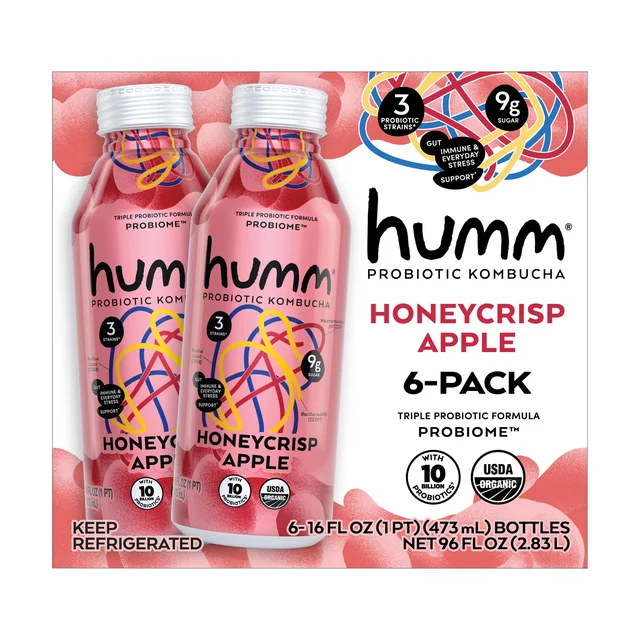 HUMM ORGANIC KOMBUCHA PROBIOME 6/16 OZ