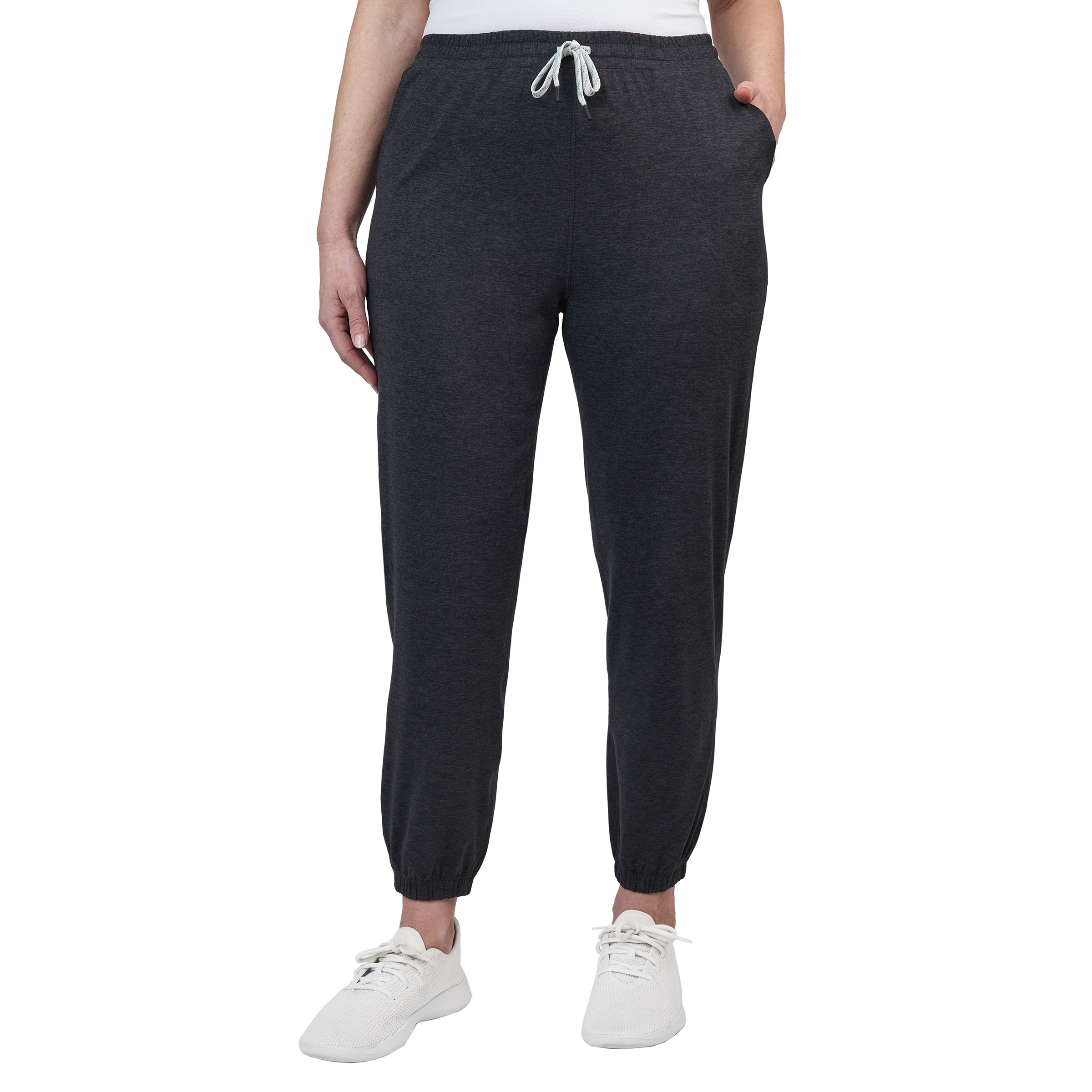 Pantalon Jogging en Molleton Gratté GRIS Homme NTM88512210XOO46B400