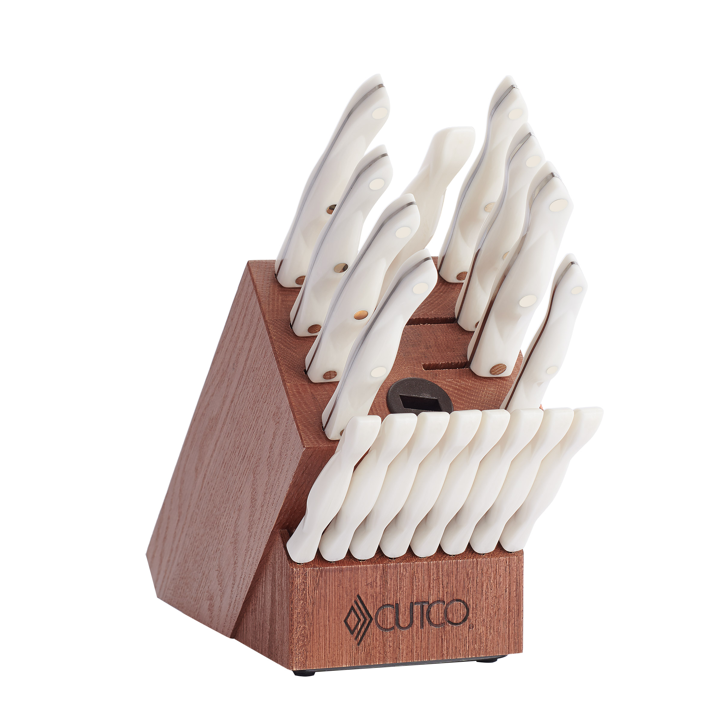 BTW Cutco 19-piece Kitchen Knife Set  Pearl - Special Order