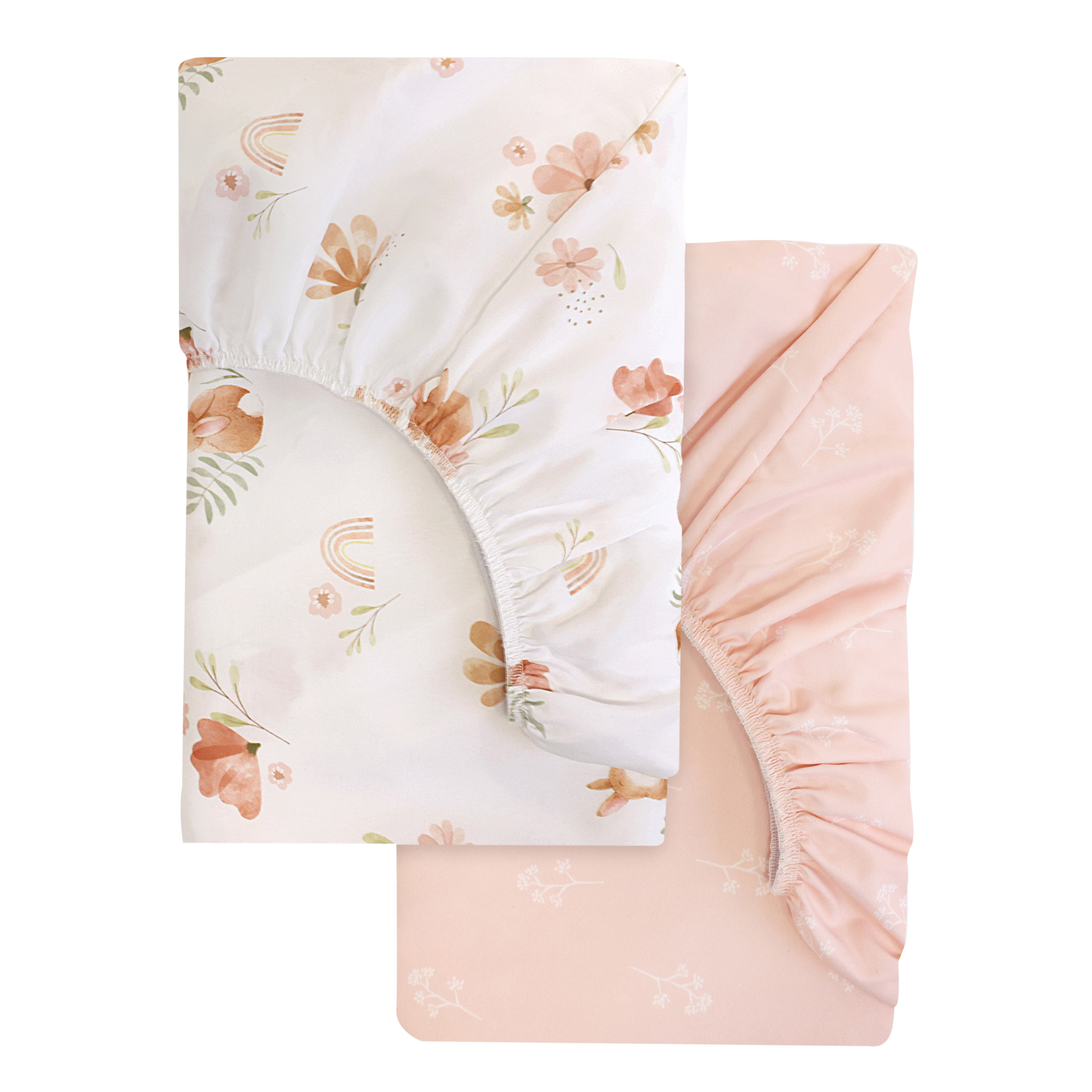 Baby's First by Nemcor Fitted Crib Sheets, 2-pack