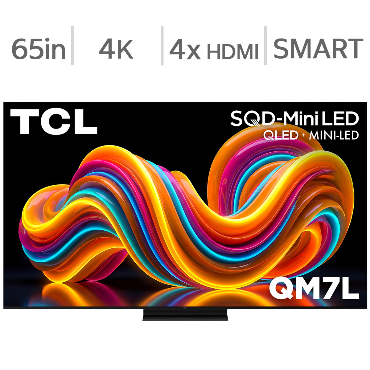TCL 65" Class - QM7L Series - 4K UHD SQD-Mini LED TV