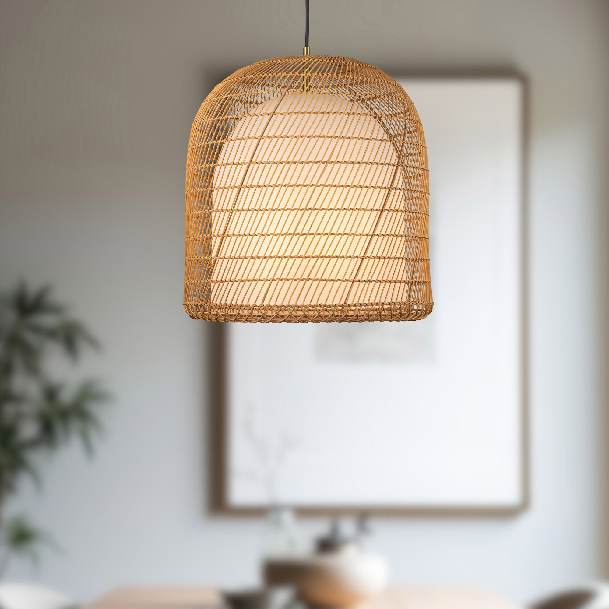 Light & Modern Bungalow 20 in. Pendant Light