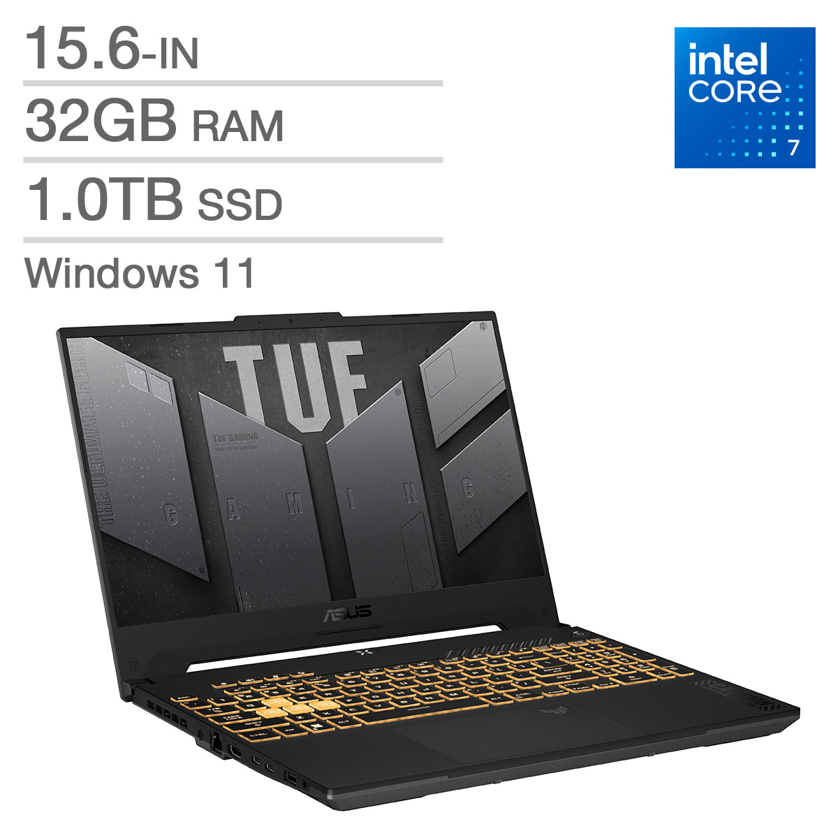 ASUS TUF Gaming F15 15.6-in Gaming Laptop, Intel Core i7-13620H – 32GB RAM, 1TB SSD, 8GB NVIDIA GeForce RTX 4060