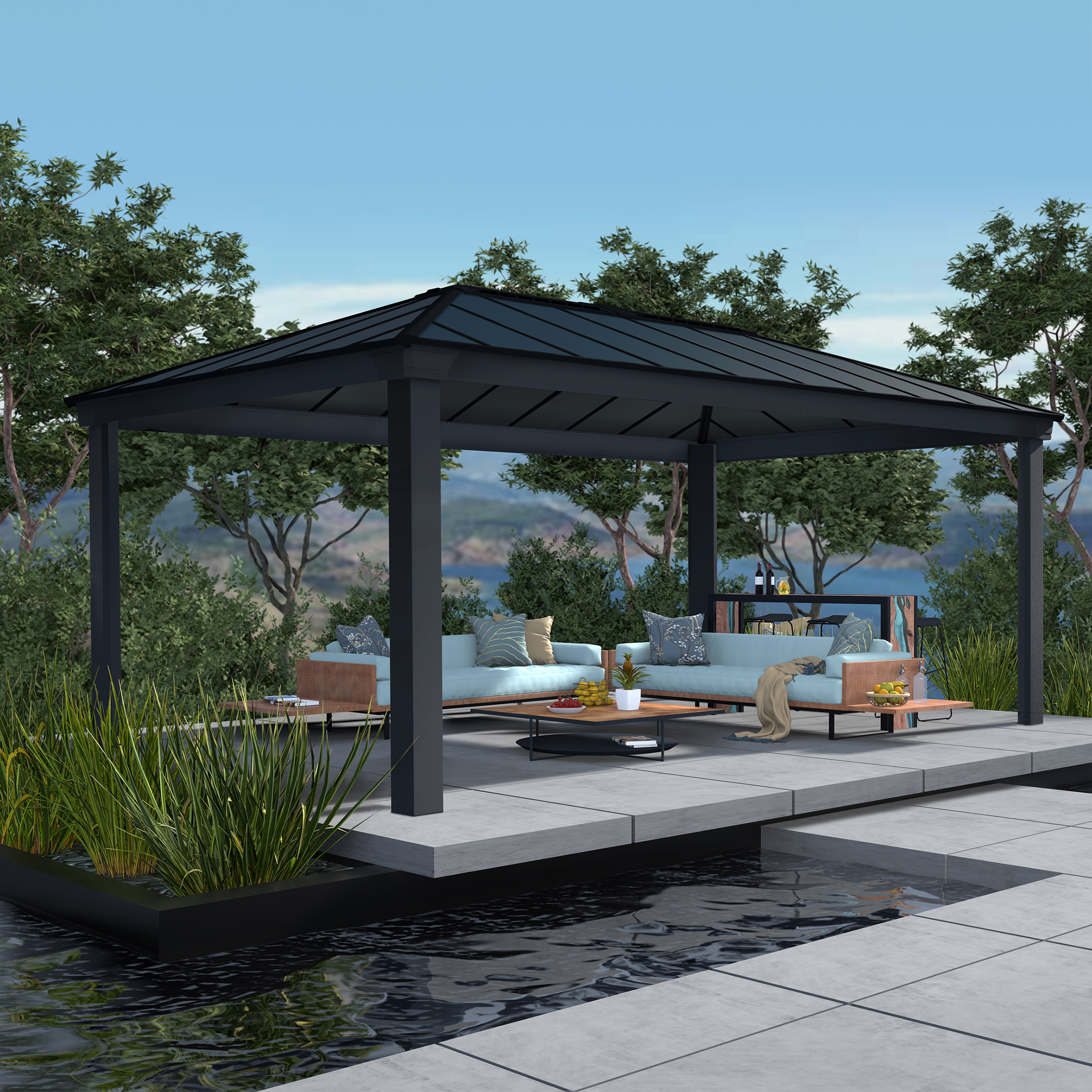 Canopia by Palram Dallas Heavy Duty 12 ft. x 20 ft. Gazebo