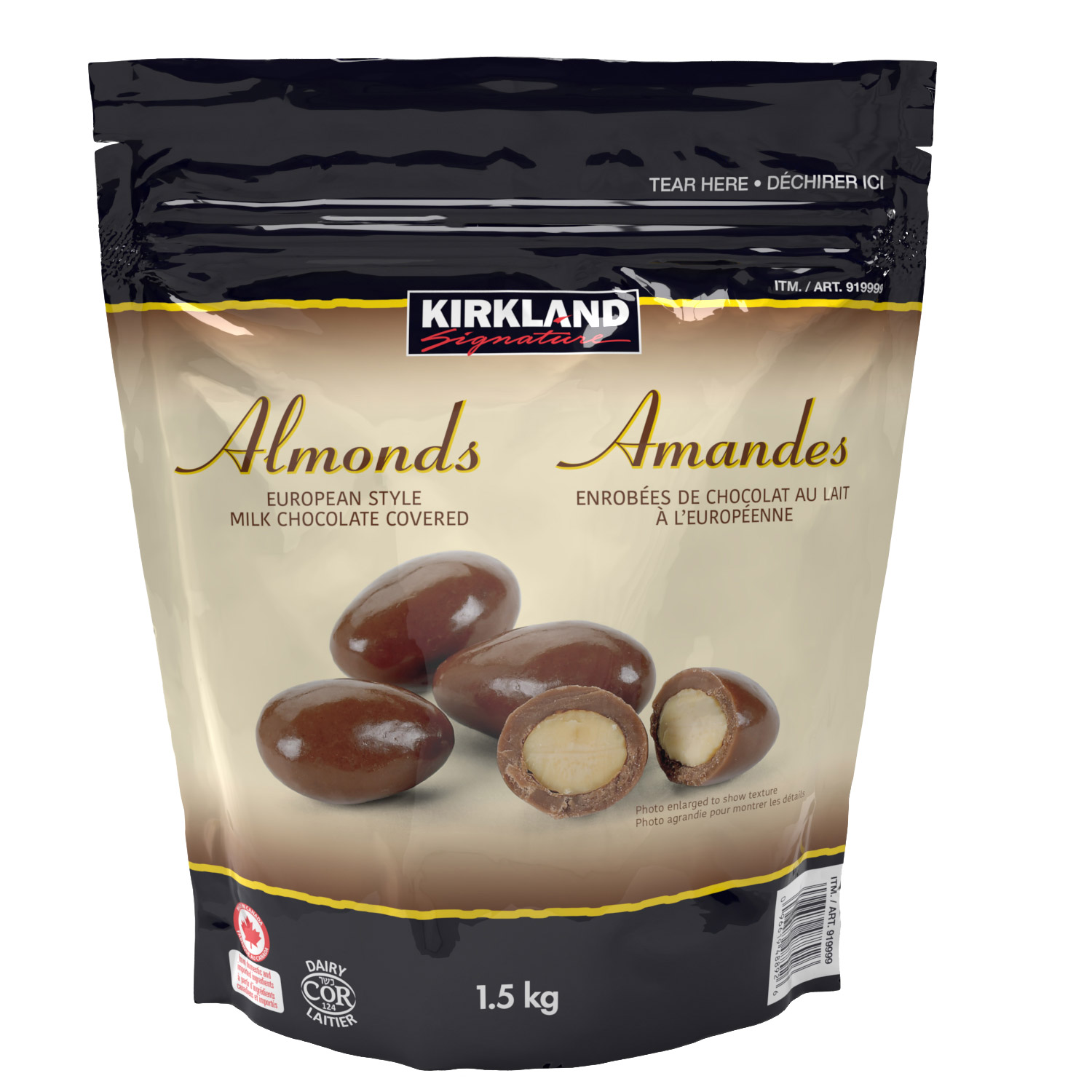 Kirkland Signature Chocolate Covered Almonds, 1.5 kg 