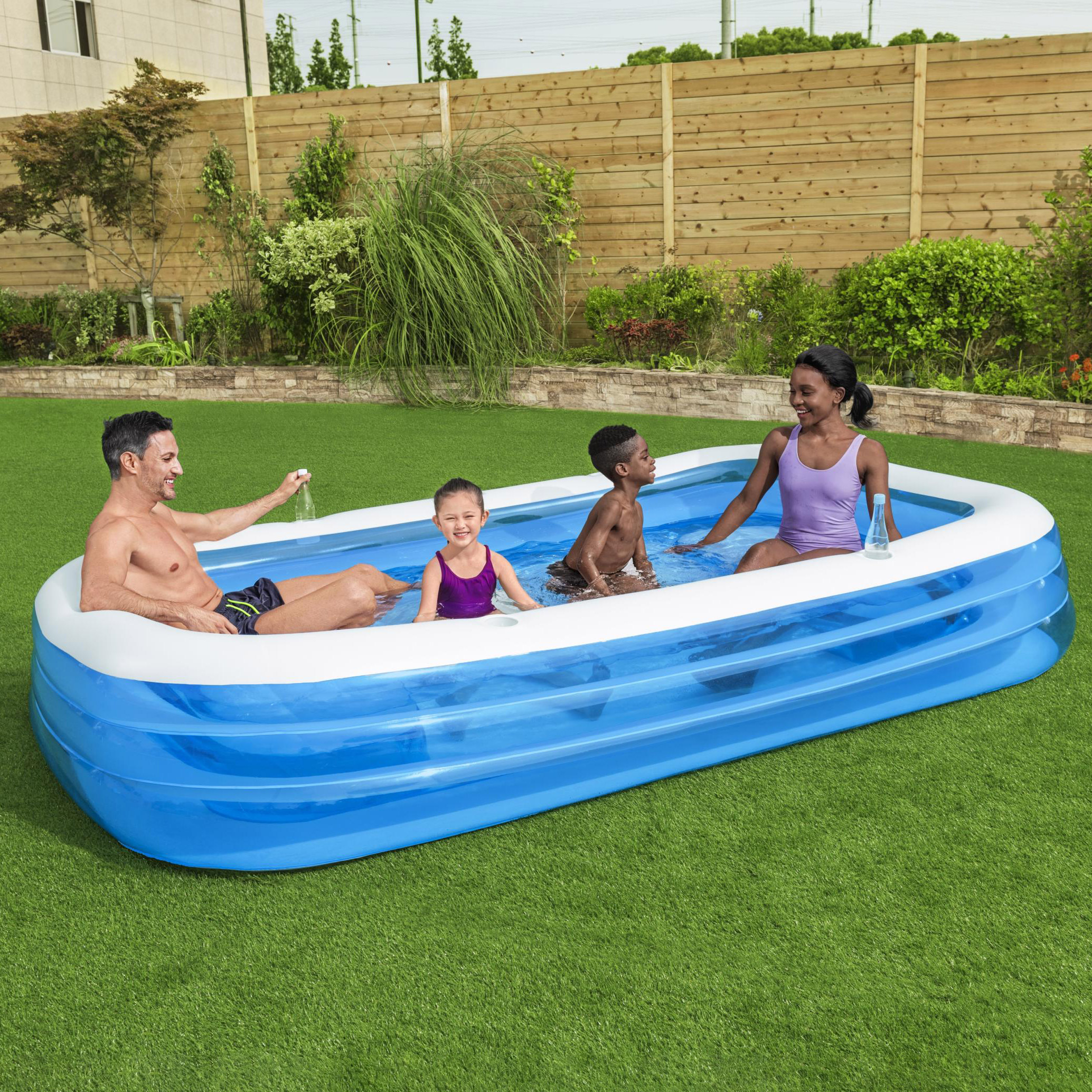 H2OGO! Rectangular 10' Inflatable Family Pool Costco