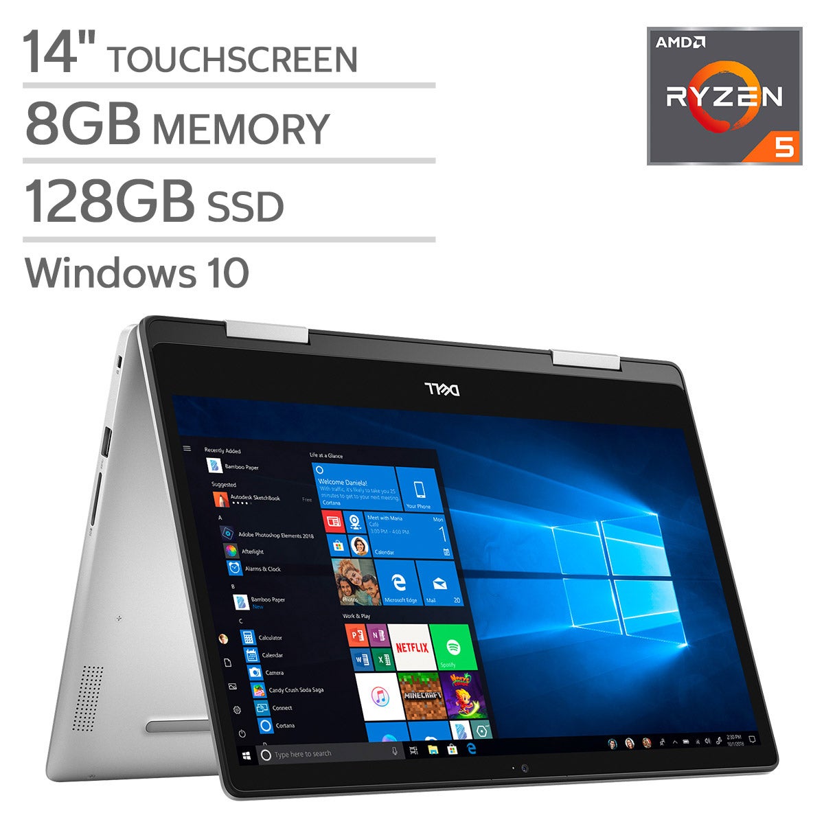 Inspiron 14 5000 2-in-1 プレミアム Dell Inspiron 14 5000 Series 2-in-1 Touchscreen Laptop - AMD Ryzen