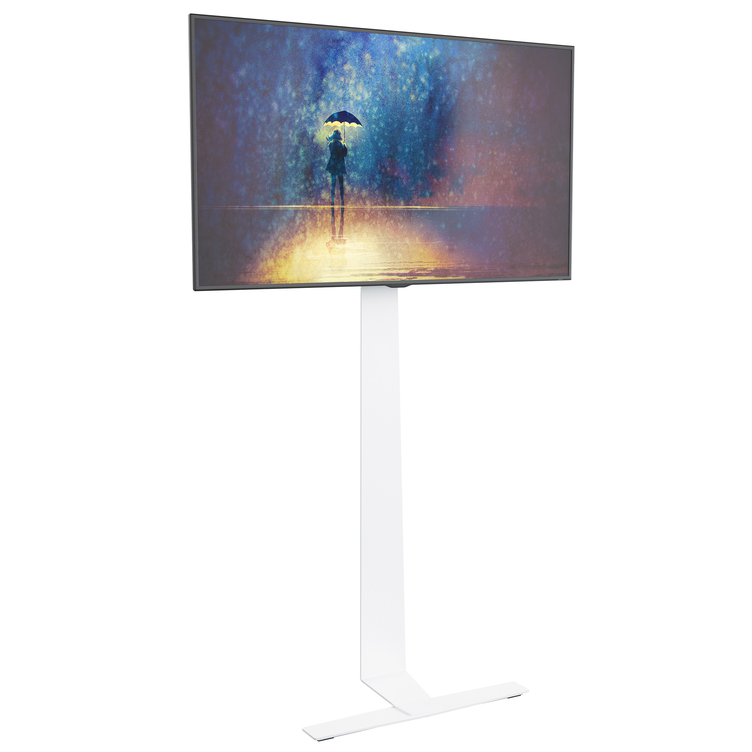 家電 WALL TV Stand AVF Against the Wall TV Floor Stand for TVs up to 80