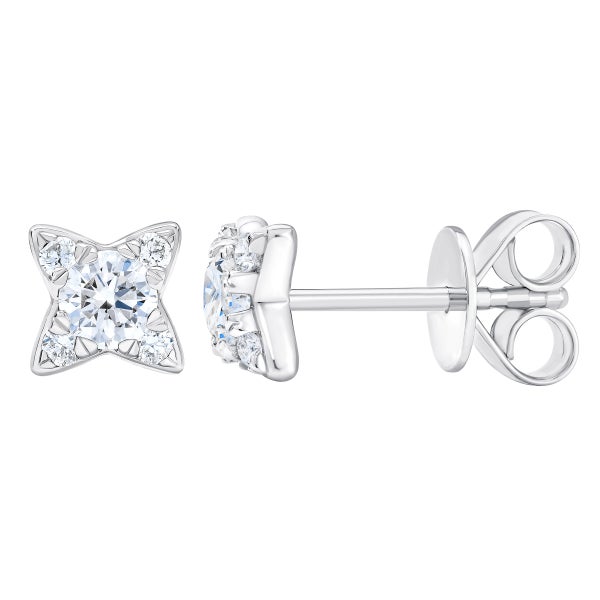 MILK X SODA RETRO STAR EARRINGS WHITE MILK X SODA RETRO STAR EARRINGS WHITE