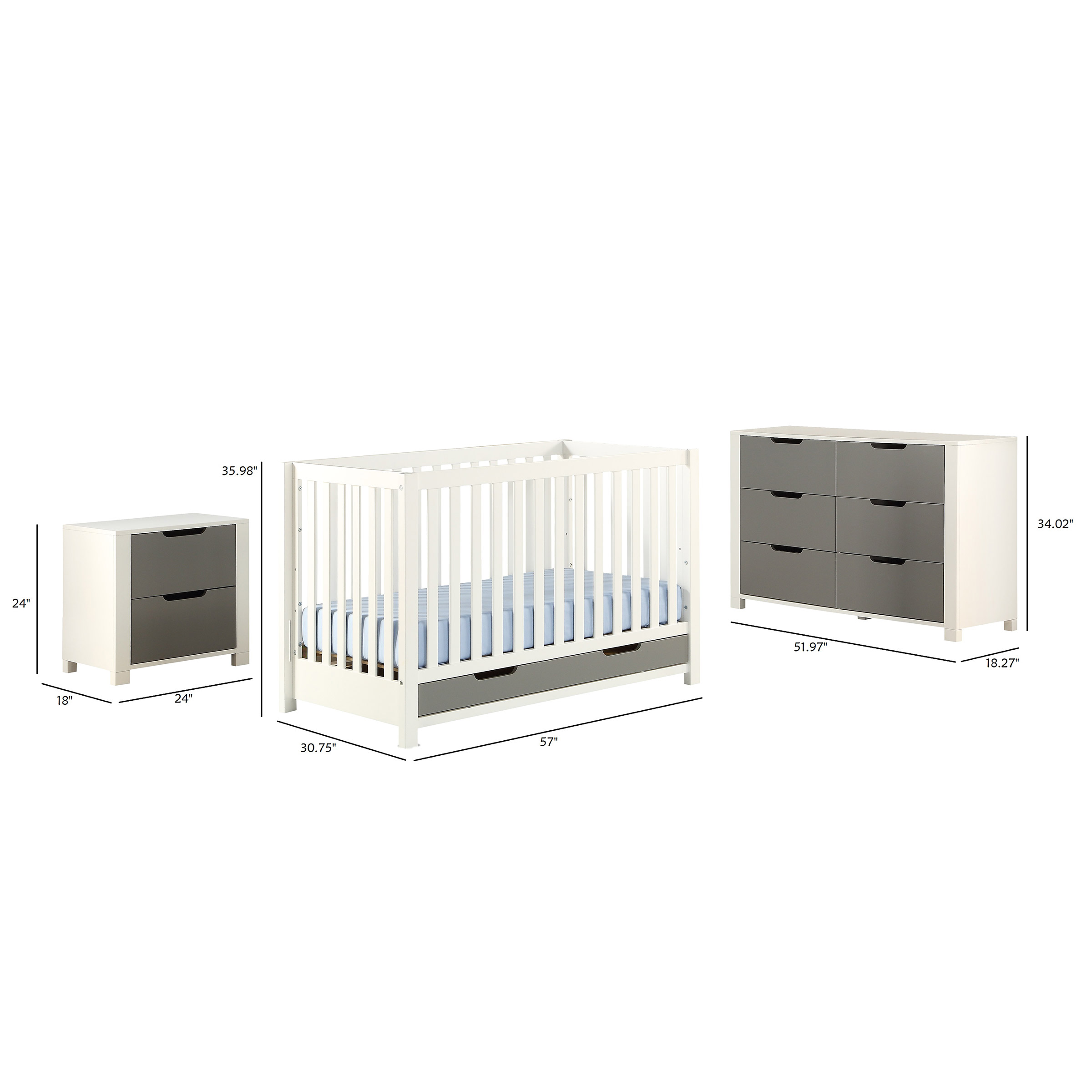 Zoey 3-piece Nursery Furniture Set | Costco