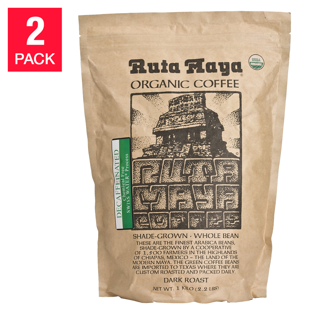 Ruta Maya Decaffeinated Coffee 2.2 lb  2-pack