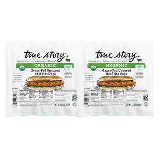 TRUE STORY ORGANIC HOT DOGS 2/15OZ (1.87 LBS)
