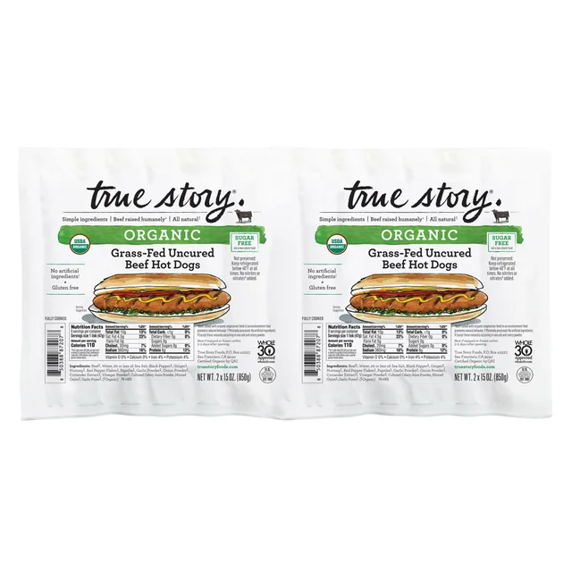 TRUE STORY ORGANIC HOT DOGS 2/15 OZ