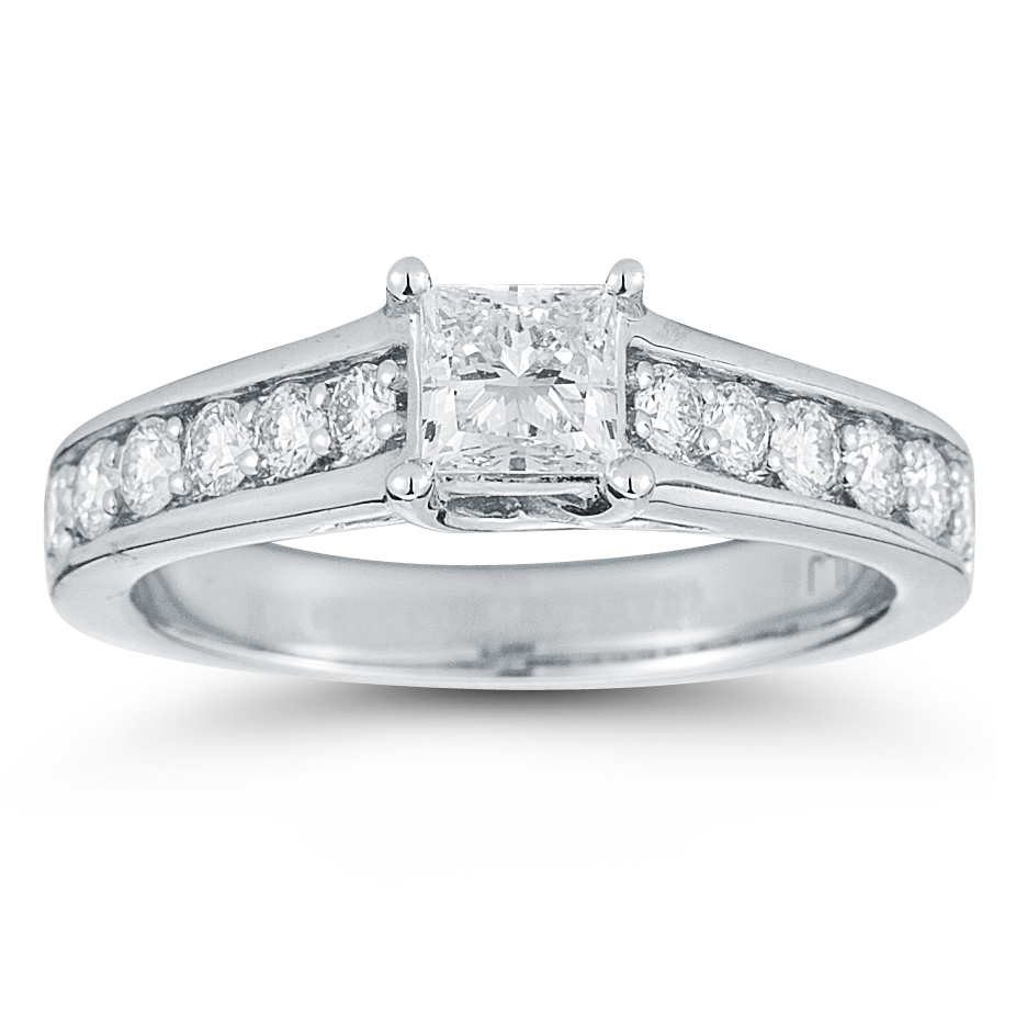 Princess and Round Diamond Ring (1.00 ctw) | Costco