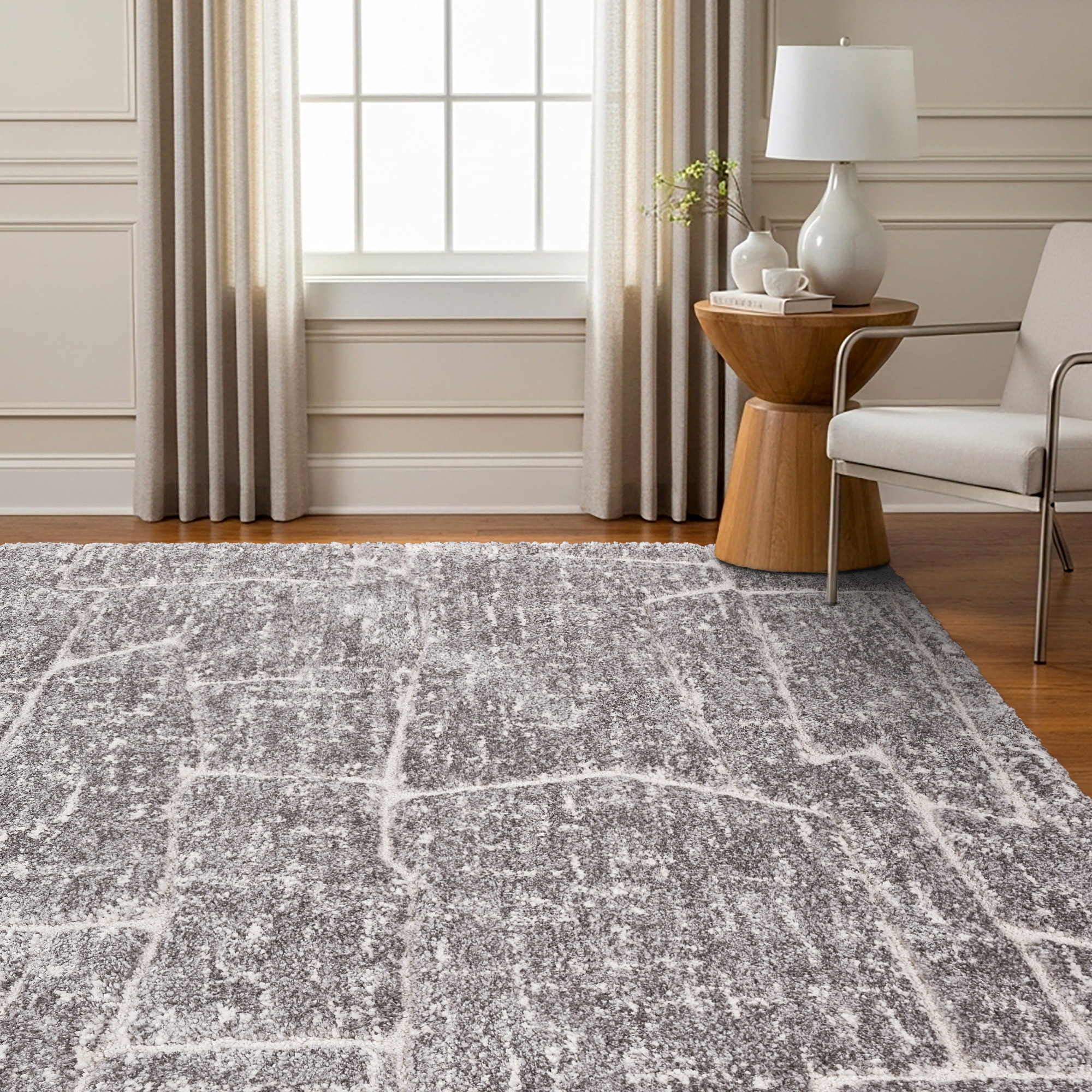 Gertmenian Turin Area Rug, Marais Gray, 5'3” x 7' | Costco
