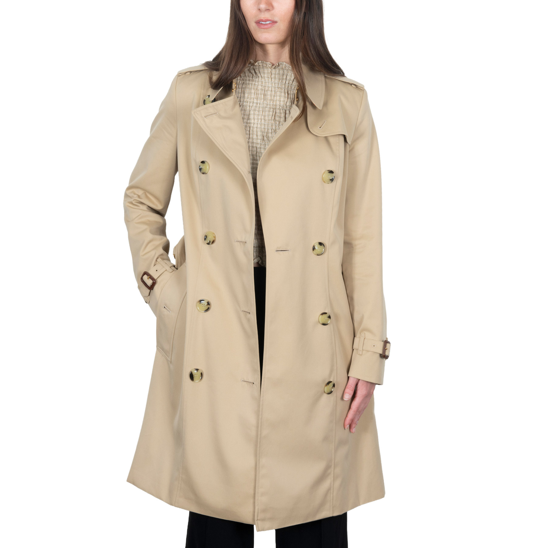 ジャケット・アウター Burberry Chelsea medium 46 Burberry Women's Mid-Length Chelsea Trench Coat | Costco