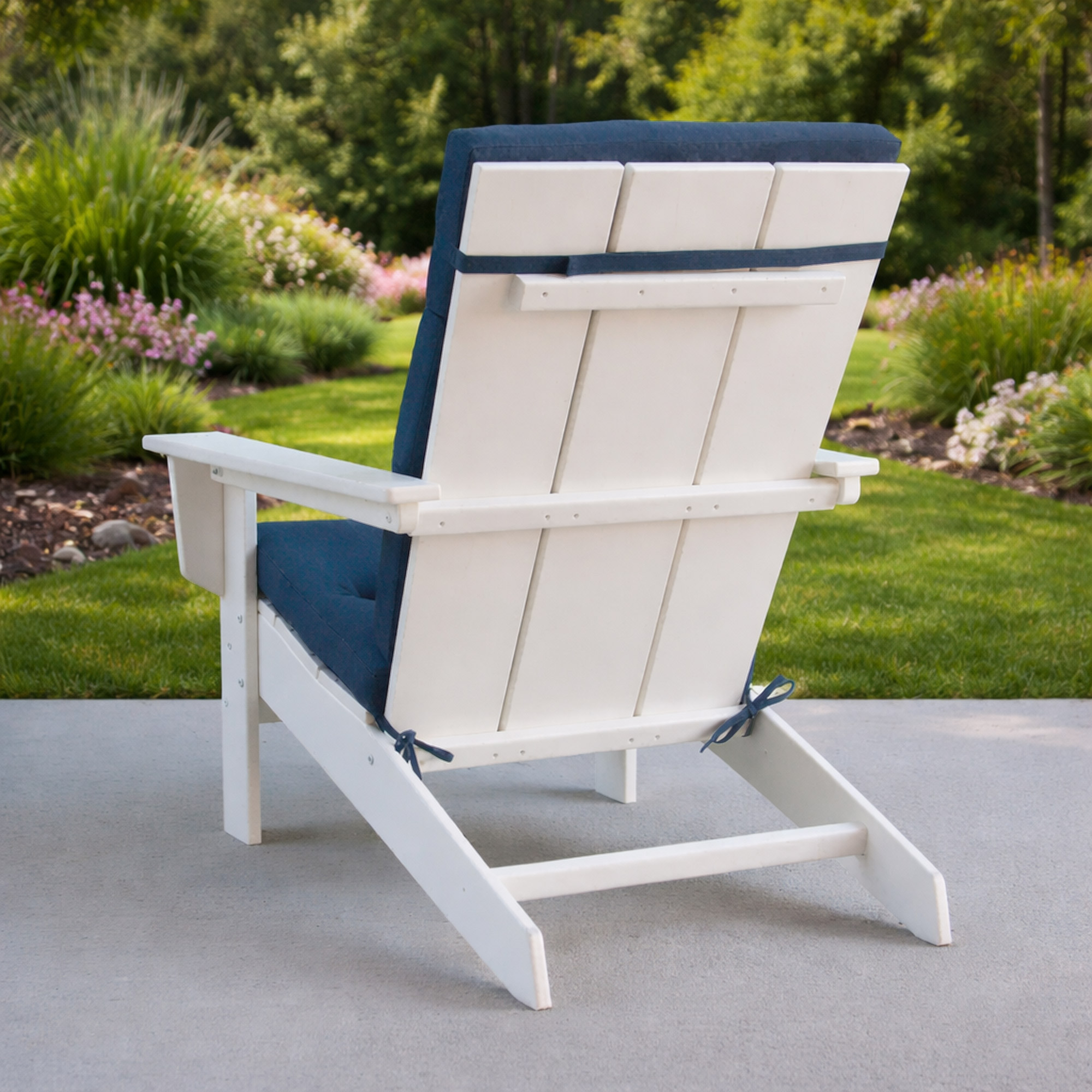 クッション・座布団 Burleigh Calico Cushion 50cm x 50cm Adirondack Cushion for Long Beach Modern POLYWOOD Chairs, 2-pack