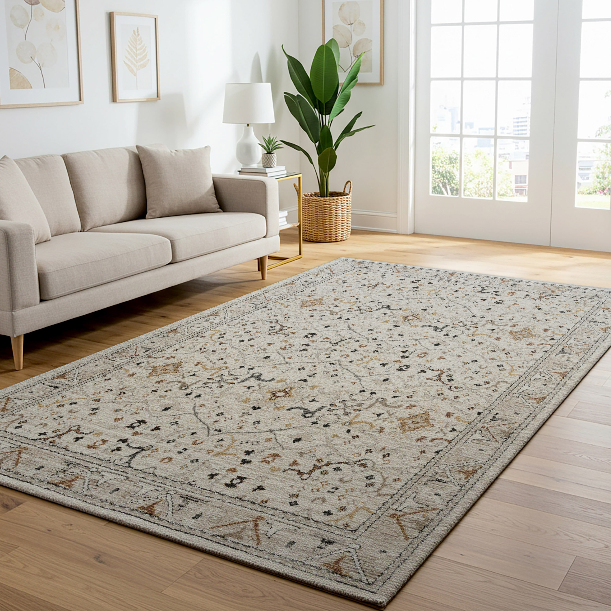 Solaris Area Rug  Ayana Ivory  6’6” x 9’