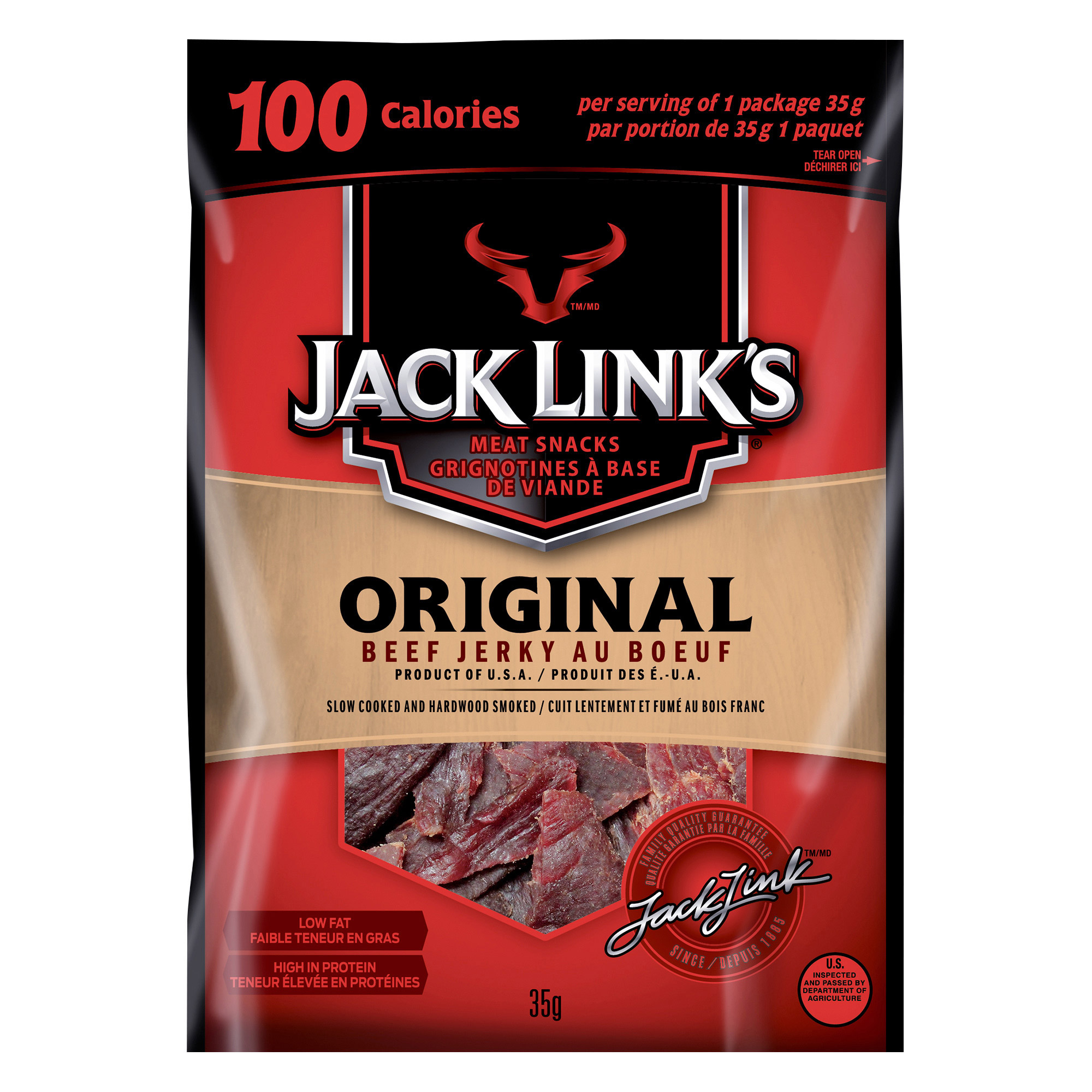 Jack Link’s Original Beef Jerky, 12 × 35 g