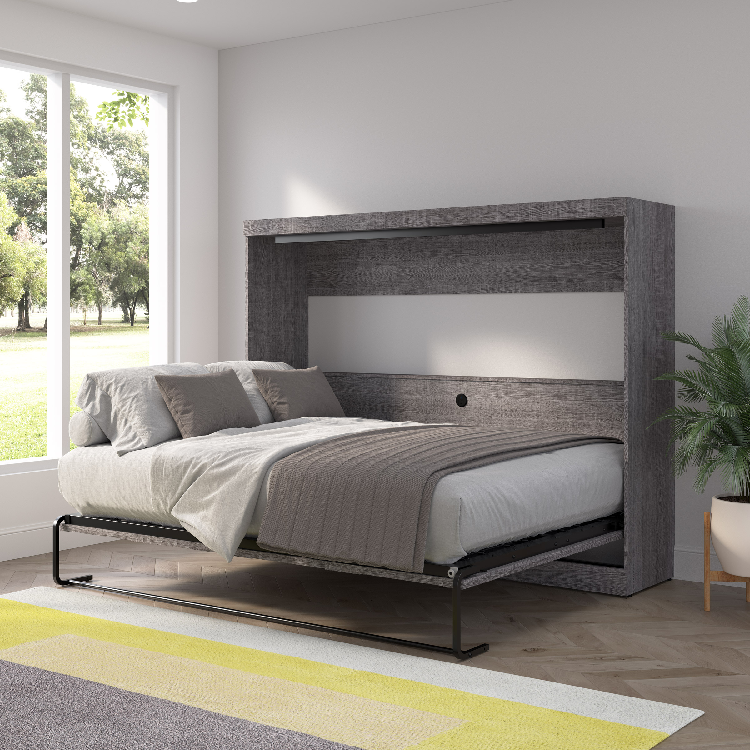 Bestar Oasis Premium Horizontal Queen Wall Bed