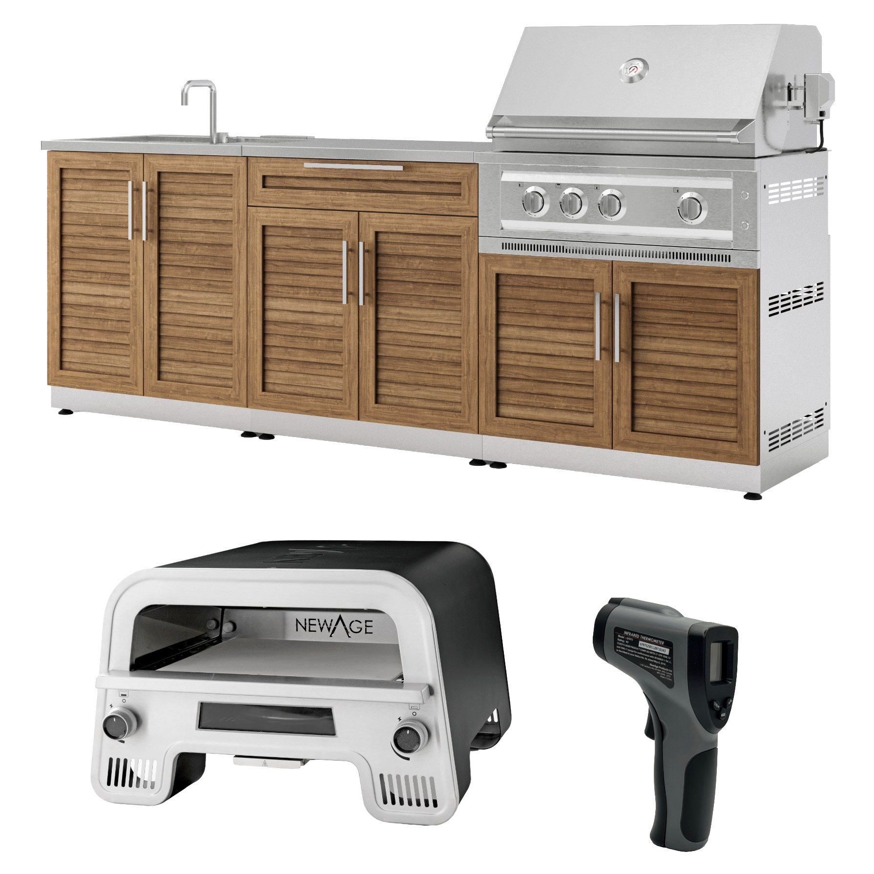 NewAge Products 5-piece Grove Outdoor Kitchen & Perfect Crust